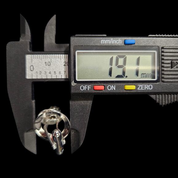 Vintage Silver Tone Cufflinks with Faux Pearl Center Circular Design 20mm - Picture 4 of 5